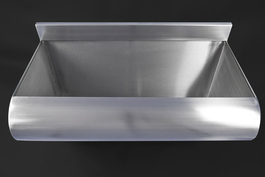 Durable stainless steel wash troughs for schools
