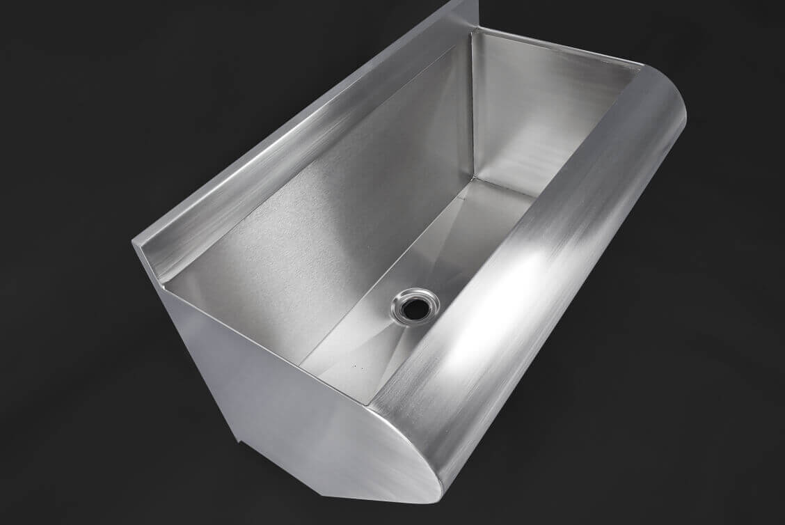 Regulation-compliant school wash trough systems