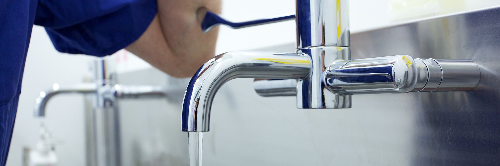 Hygienic stainless steel work surface