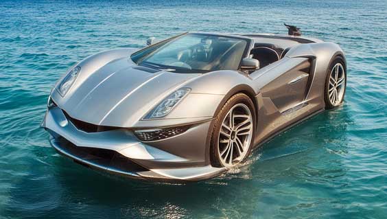The Stainless Steel, Lotus inspired, James Bond vehicle... which now floats?!!The Stainless Steel, Lotus inspired, James Bond vehicle... which now floats?!!