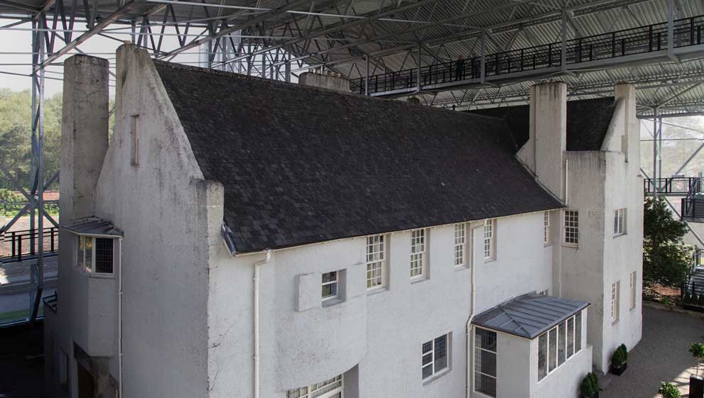 A Stainless Steel shield to protect over Charles Rennie Mackintosh’s Hill House