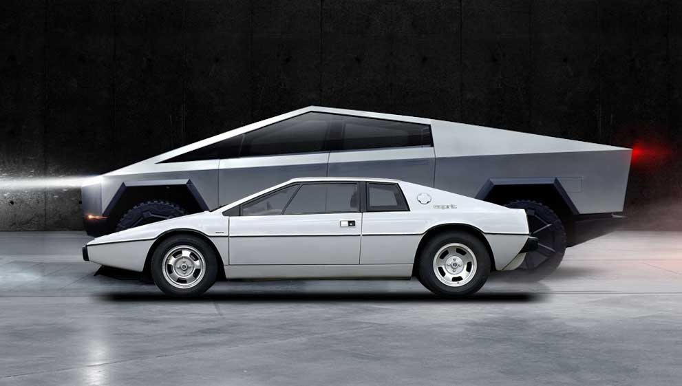 What links a Stainless Steel Cybertruck, James Bond and an S1 Lotus Esprit?