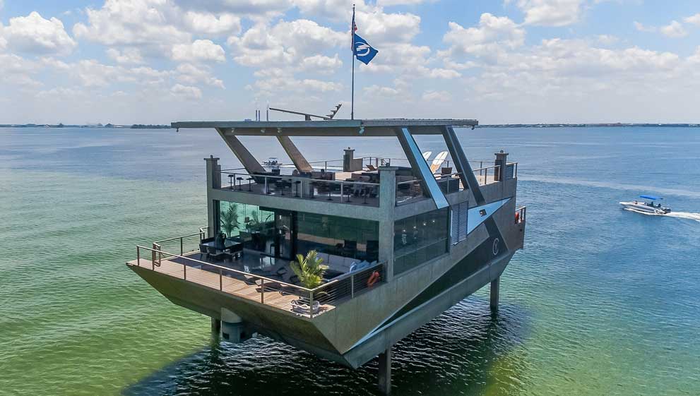 What’s huge, floats, is made completely out of Stainless Steel and costs $12 Million?