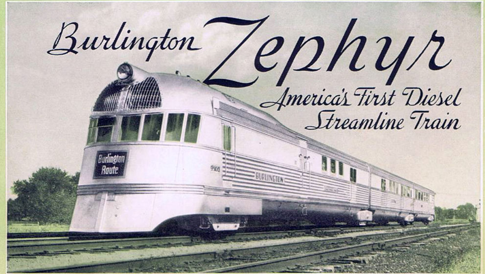 The Pioneer Zephyr - America’s first Stainless Steel Streamline Train