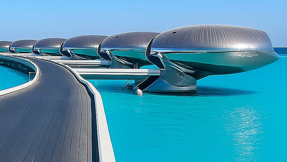 Want to spend the night inside some giant stainless steel alien eggs? Of course you do!!