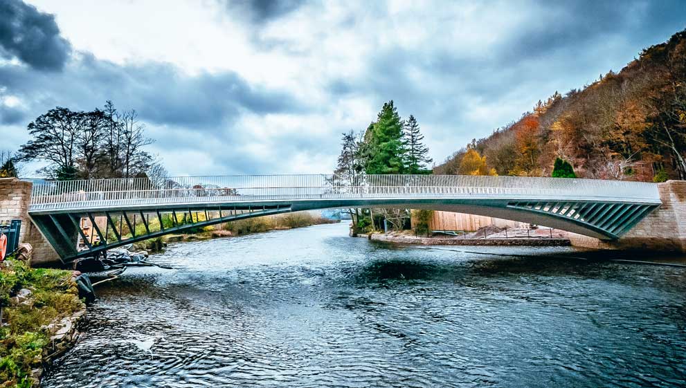 One of a kind, Stainless Steel bridge opens to the public in the Lake District